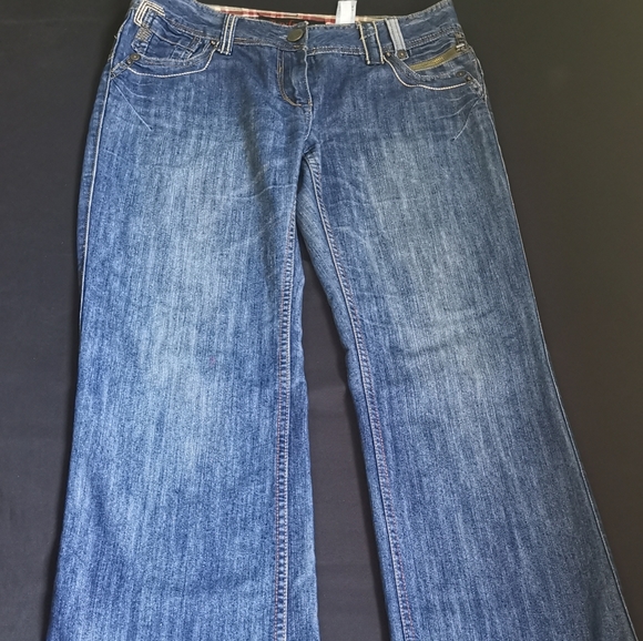 Next Low Waist Eur 40 Boyfriend Flare Jeans - Picture 1 of 3